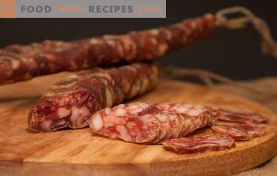 Dry-cured sausage at home - naturally! Recipes dried sausage at home from different meats