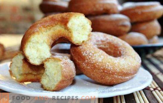 Air donuts come from childhood. Cooking air donuts: curd, yeast, kefir, yogurt