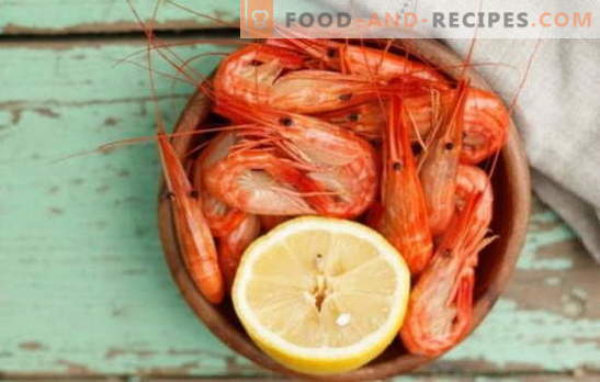 How and how much to cook shrimp? Subtleties, secrets, cooking recipes for shrimp cooked, frozen, unpeeled, royal and other
