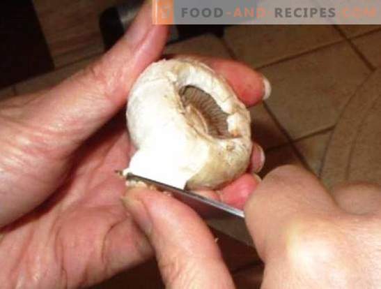 How to clean champignons: for boiling, frying, marinating. Do champignons clean before cooking and why?