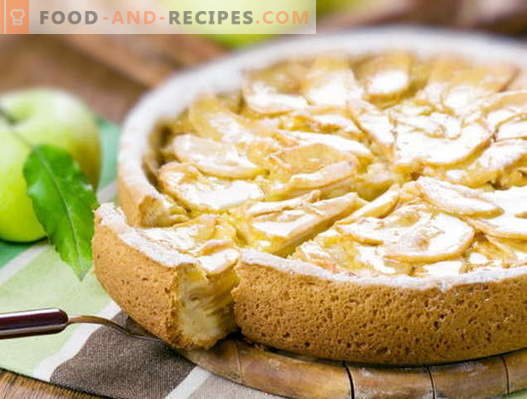 Charlotte. Charlotte recipes with photos: apple, lemon, French, rice ...