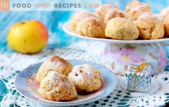 Cookies with apples - original pastries! Carved pastry recipes with apples: oatmeal, puff, cottage cheese, lean