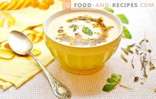 Unusual Turkish soup: on yoghurt, milk, meat broth. Recipes Turkish gourmet soup with meat, cereals, vegetables