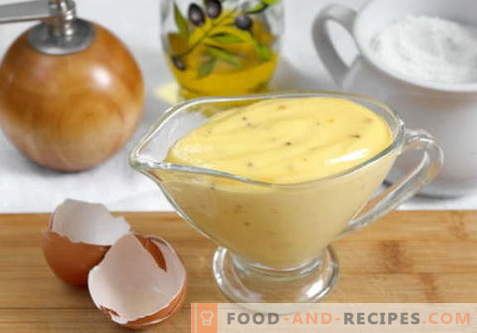 Homemade mayonnaise - the best recipes. How to properly and tasty cook homemade mayonnaise.