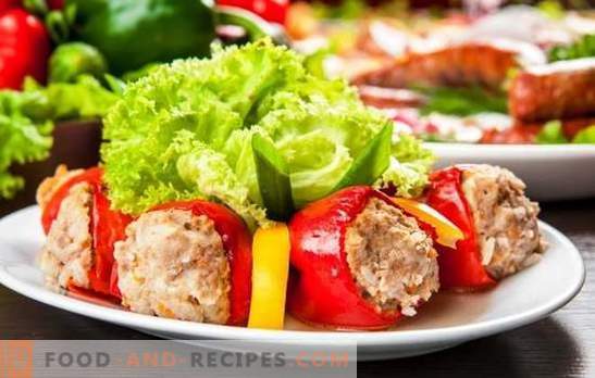 Stuffed pepper in a slow cooker - such a handsome man! Recipes stuffed pepper in a slow cooker with meat, mushrooms, cheese