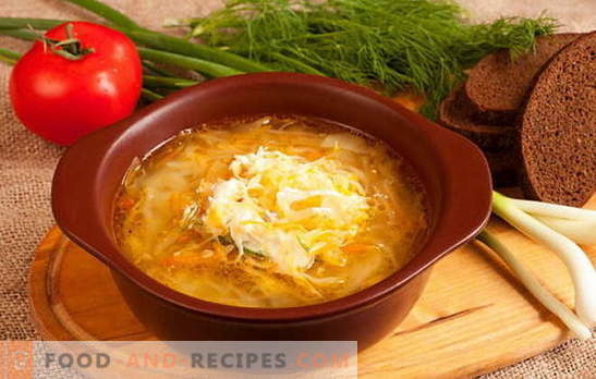 Peculiarities of Russian sauerkraut soup: recipes. How many housewives - so many options cabbage sauerkraut