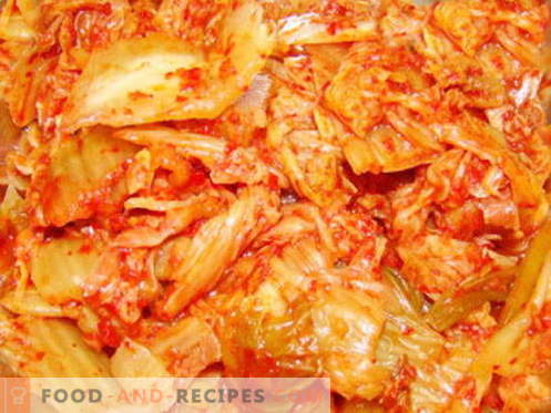 Cabbage in Korean - the best recipes. How to properly and tasty cook cabbage in Korean.