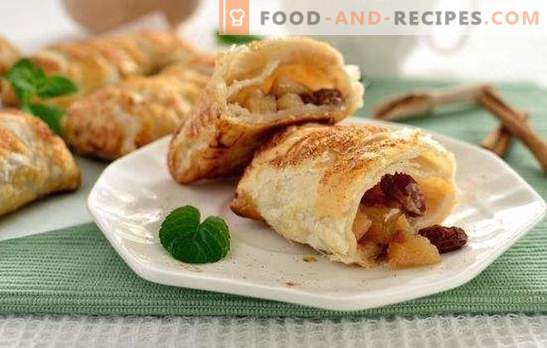 Puff pastries with apples and other fillings. Types of dough for puff pastry with apples: the secrets of technology