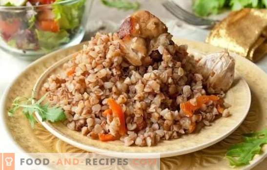 Buckwheat in a merchant with pork is a second instant dish. Top 6 best buckwheat recipes for merchants with pork