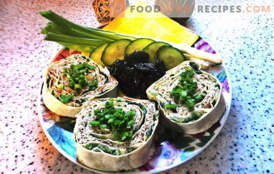 Lavash roll with melted cheese: a budget snack. Step-by-step photo recipe of pita bread roll with melted cheese: simple and tasty!