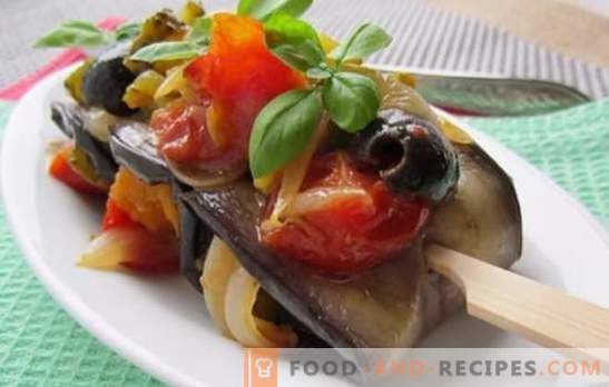 Baked eggplants with vegetables in the oven - culinary fantasies. How to cook baked eggplant with vegetables in the oven