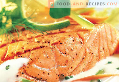 Salmon in a creamy sauce - the best recipes. How to properly and tasty cook salmon in a creamy sauce.