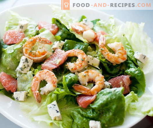 Shrimp salad - the best recipes. How to properly and tasty cook shrimp salad.