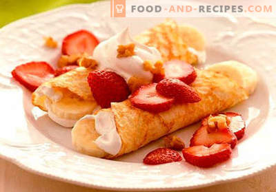 Pancakes with fillings - proven recipes. How to properly and tasty cook pancakes with fillings.