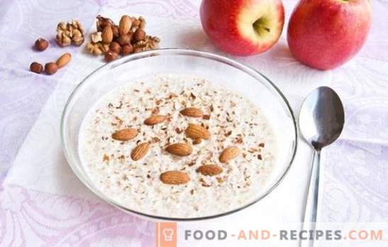 Liquid buckwheat porridge - use in each spoon. A selection of the best recipes for buckwheat porridge liquid with bananas, dried fruits, apples
