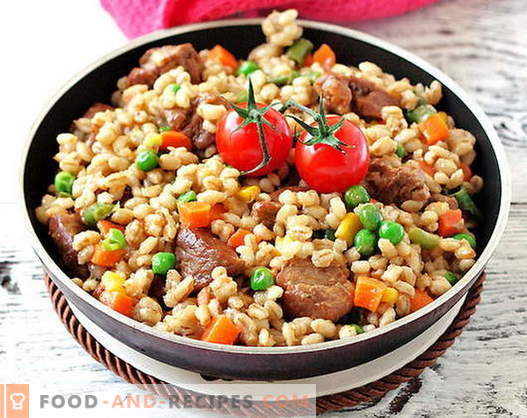 Barley with meat - the best recipes. How to properly and tasty cook barley meat.