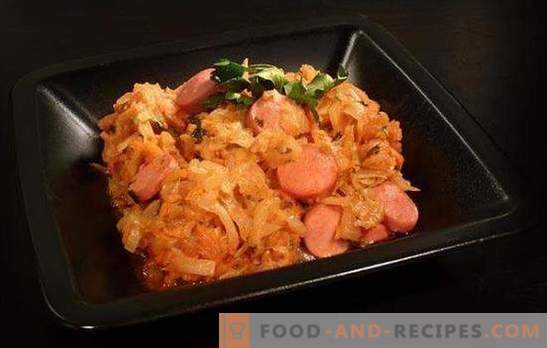 Cabbage with sausages in a slow cooker - a German dish in a new way. How to cook delicious cabbage stew with sausages in a slow cooker