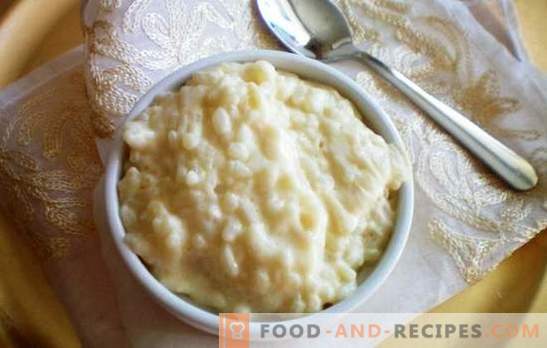 Rice porridge on milk - the alphabet of diet cuisine. Young mother: how to cook rice porridge with milk
