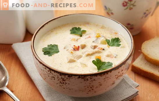 Pollock soup - a dish with excellent taste! Cooking the right pollack fish soup with vegetables, eggs, cereals, cheese, milk