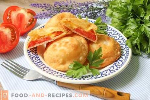 Bombs pies with tomatoes and cheese - operational and budget!