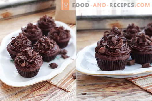 Cupcakes - how to cook them at home. 7 best recipes homemade cupcakes.