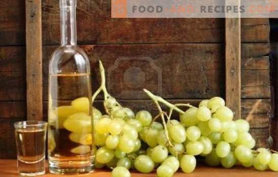 Homemade chacha from grapes - simple recipes. Cooking crystal clear chacha from grapes at home