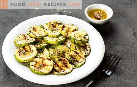 Grilled zucchini - a dish for vegans and meat eaters! Recipes for juicy and flavorful grilled zucchini with sauces, pickles, cheese, garlic