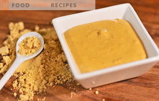 Special recipes for making mustard powder in the home. Mustard from home powder: the secret of spicy seasoning