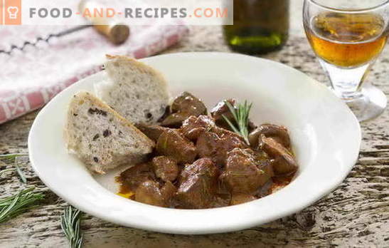 Beef liver goulash is an affordable and simple dish. Popular step-by-step recipes for beef liver goulash