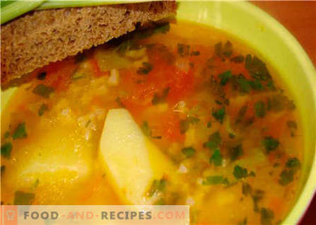 Soups without meat - the best recipes. How to properly and tasty soup without meat.