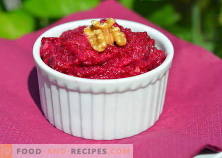 Beetroot salad - the best recipes. How to properly and tasty cook beetroot salad.
