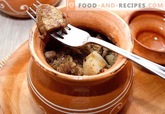 Pork in the pot - the best recipes. How to properly and tasty cook pork in a pot.