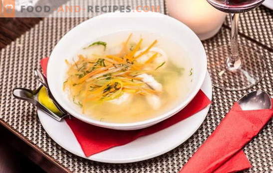 Dietary soups - 10 best recipes for healthy dishes. Secrets of simple and delicious food: diet soups