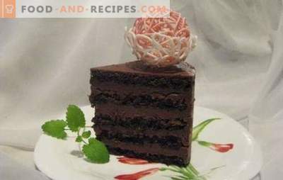 Chocolate sponge cake - an exceptional dessert! Recipes delicate and always delicious chocolate cakes from biscuit