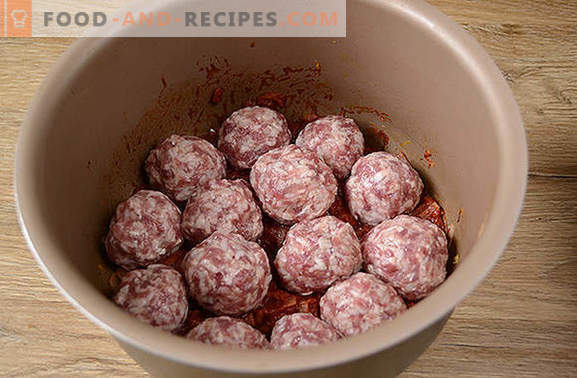 Meatballs with rice in gravy: kids love, adults love! Author's step by step photo recipe of meatballs with rice in a slow cooker