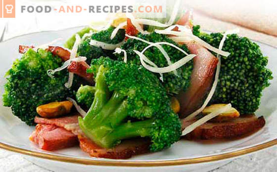 Broccoli salad - five best recipes. How to properly and tasty cooked broccoli salad.