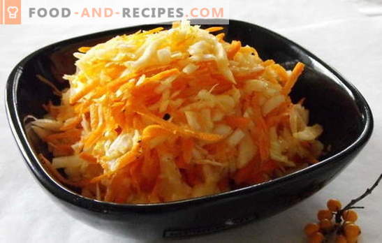 Cabbage and carrot salad with vinegar - vitamin! Recipes for cabbage and carrot salads with vinegar: fresh and for the winter