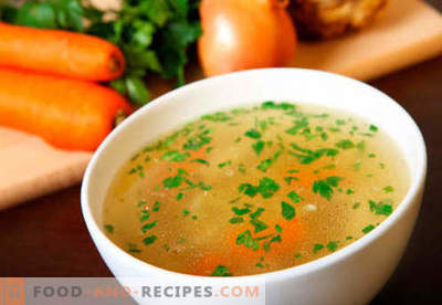 Meat broth - the best recipes. How to properly and cook meat broth.