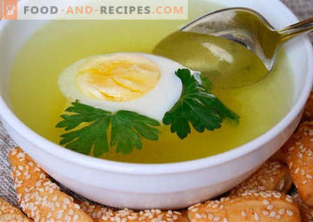 Chicken broth - the best recipes. How to properly and tasty cook broth from chicken.