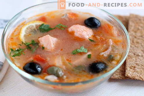 Solyanka soup - the best recipes. How to properly and tasty soup soup.