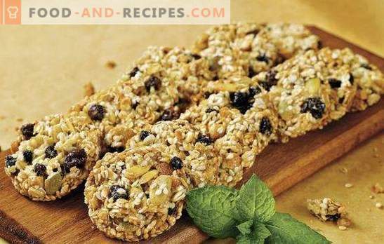 Oatmeal cookies without sugar - useful goodness. Secrets of making oatmeal cookies without sugar with dried fruit, honey