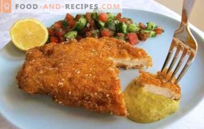 Pork schnitzel in a frying pan - meat with a crispy crust. Recipes and secrets of cooking real pork schnitzel in a frying pan