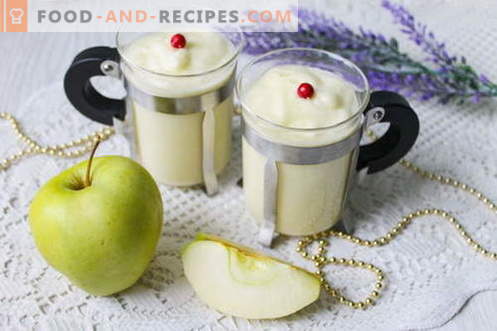 Apple cream dessert - airy euphoria of taste!