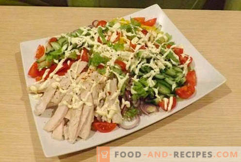 Chicken filet salads - five best recipes. How to properly and deliciously prepare salads with chicken fillet.