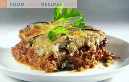 Eggplant casserole with tomatoes and minced meat is a delicious combination. The best eggplant casseroles with tomatoes and minced meat