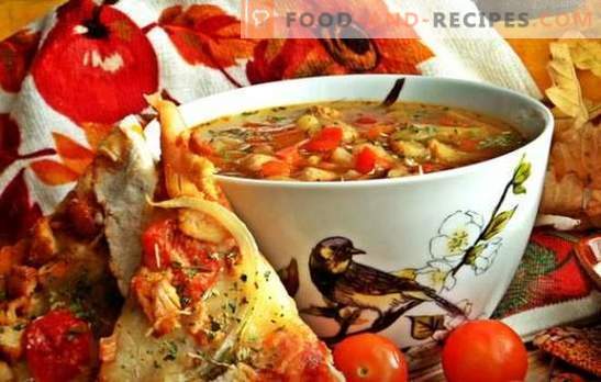 Lenten soup with beans - old technology with new components. Recipes of meatless soup with beans in the newest Russian cuisine