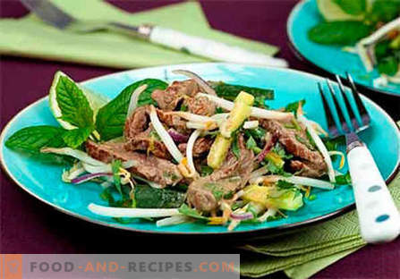 Beef heart salad - the best recipes. How to properly and tasty cook beef heart salads.
