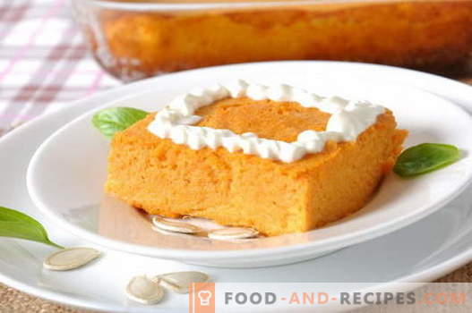 Pumpkin casserole - the best recipes. How to properly and tasty to cook a pumpkin casserole.