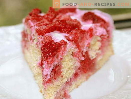 Raspberry pies are the best recipes. How to properly and tasty to cook a cake with raspberries.