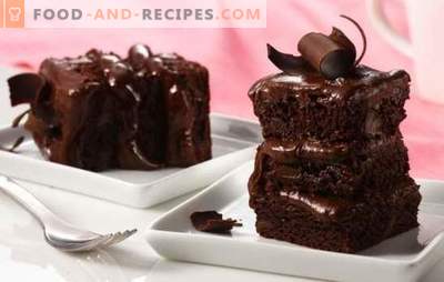 Homemade chocolate cake - a seductive dessert! Simple recipes for chocolate cakes with pastries, assorted, jelly